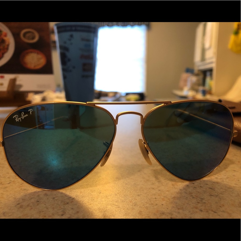 RayBan large metal aviators